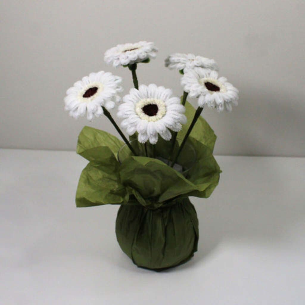 Gerbera - bílá